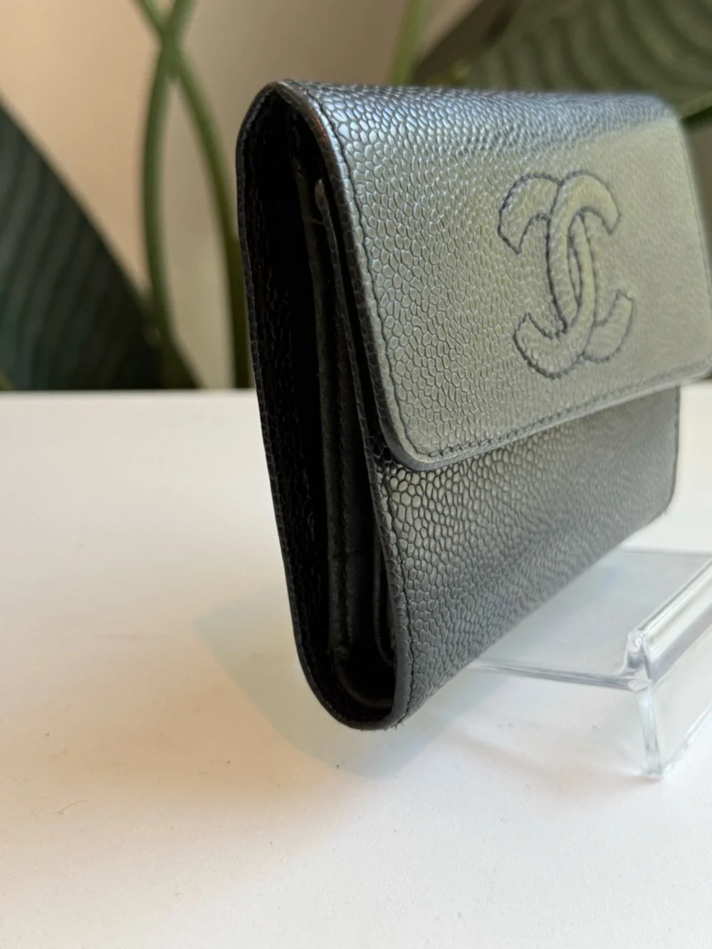 Chanel ‘Caviar Leather Tri Fold Wallet’